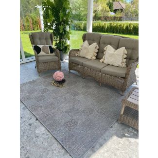 Indendørs & Udendørs Teppe Echo Space Grå