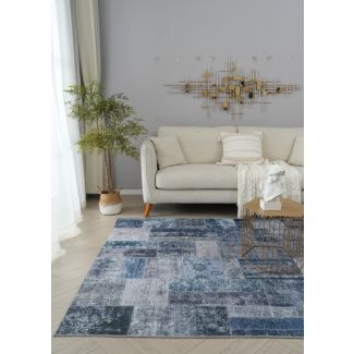 Patchwork Teppe Mario Sullo Grå