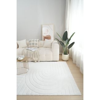 Vaskbart Pels-teppe Rabbit Peak Offwhite