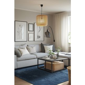 Ryateppe Solvyn Blå