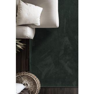 Ryateppe Solvyn Mørk Grønn