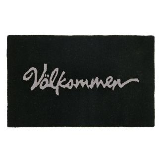 Välkommen Svart 50x80 cm Maskinvevd Teppe
