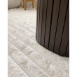 Denne produkten heter Rabbit Stripe, laget av Polyester materiale med en vakker Offwhite farge – SE Mattor