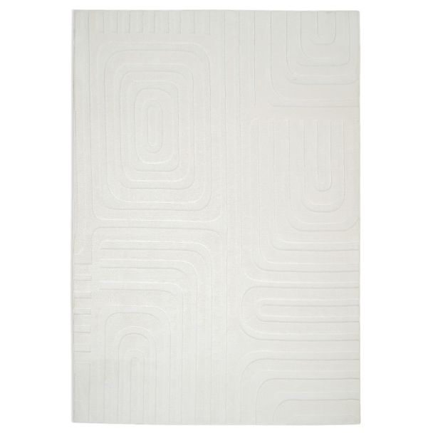 Vaskbar myk Ryateppe Fuzzy Vega Offwhite