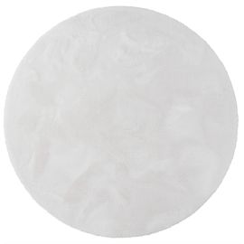 Rund Fluffy Offwhite