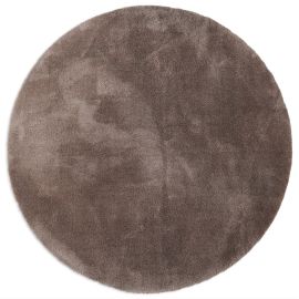 Rund Fluffy Taupe