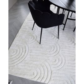 Vaskbar myk Ryateppe Fuzzy Soma Offwhite